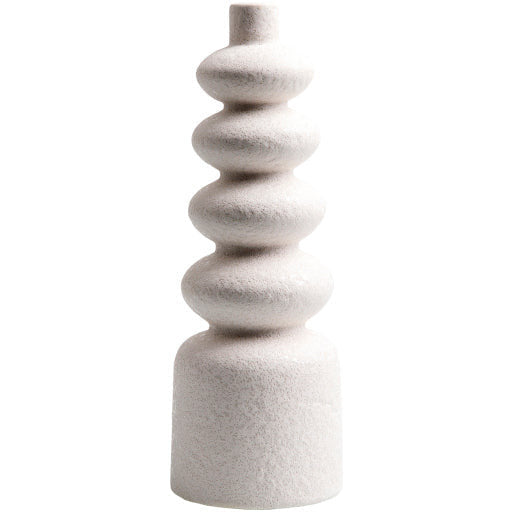 Surya Konark Collection Modern White Ceramic Vase KNK-003 - Image 1