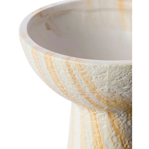 Surya Konark Collection Modern Rust & White Ceramic Vase KNK-002 - Image 3