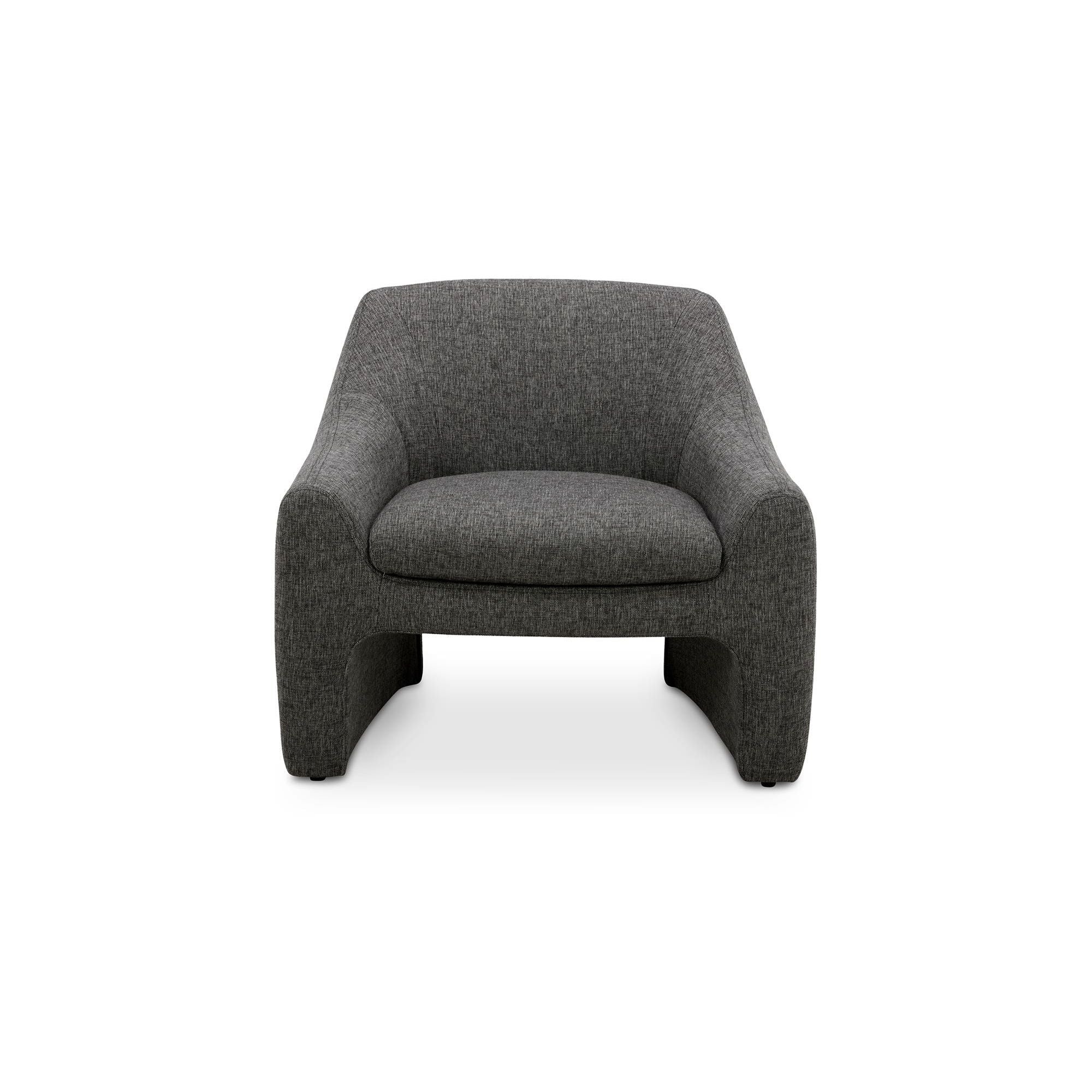 Moe's Home Collection Kenzie Shadowed Grey Accent Chair - Image 1