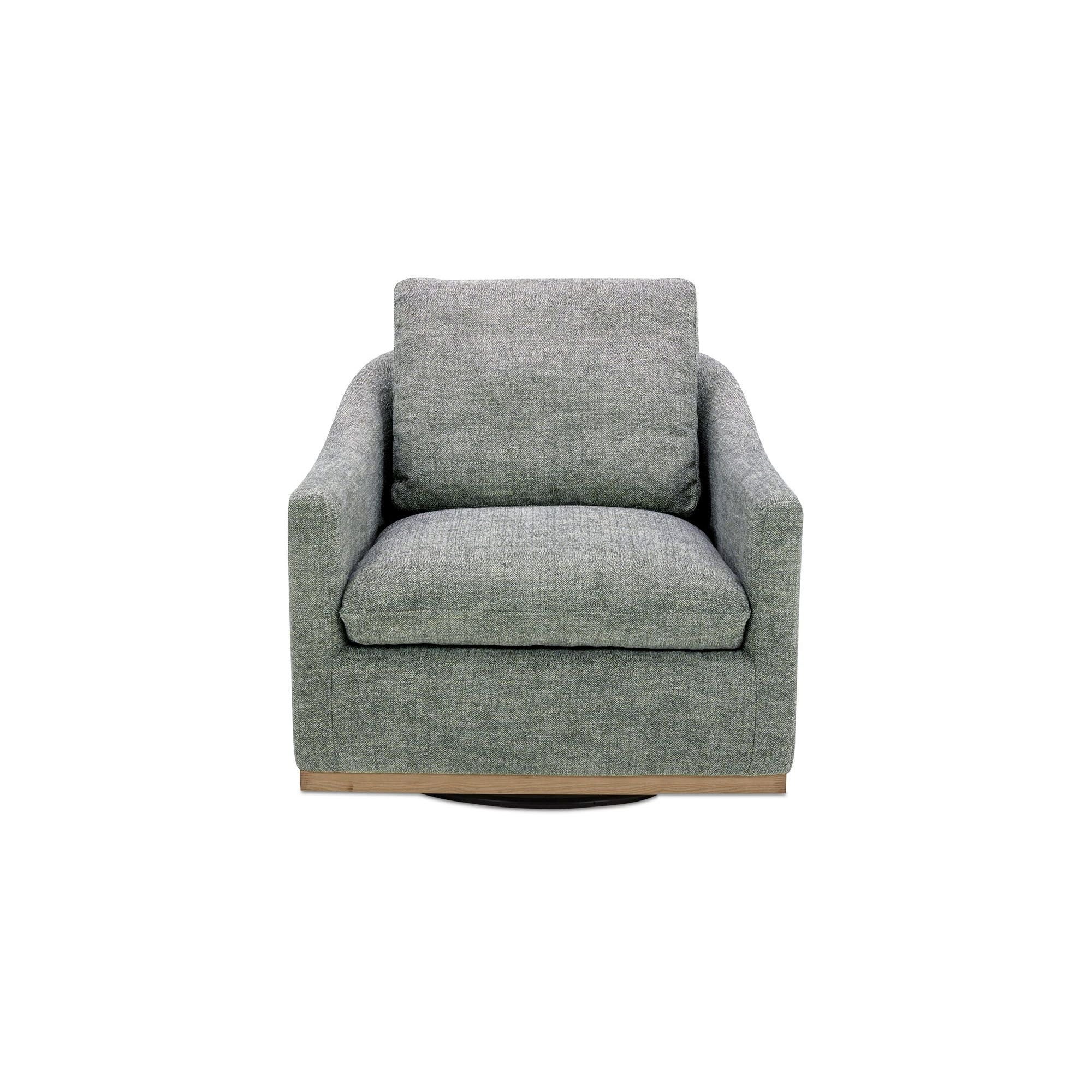 Moe's Home Collection Linden Slated Moss Swivel Chair - Image 1