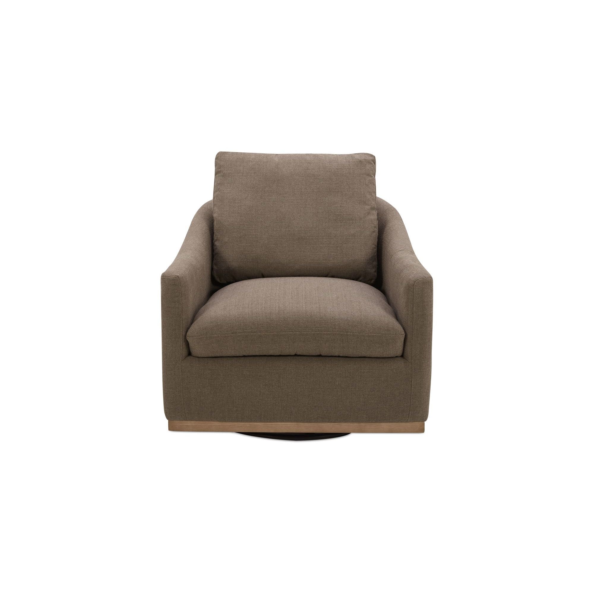 Moe's Home Collection Linden Soft Taupe Swivel Chair - Image 1