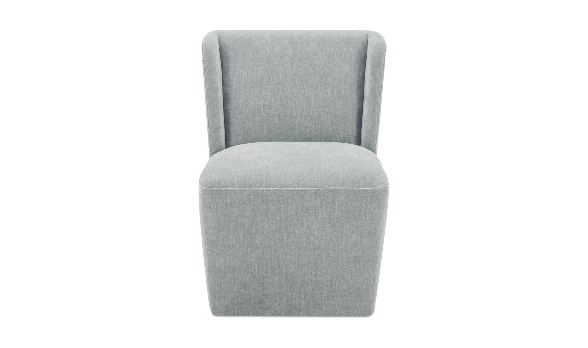 Moe's Home Cormac Rolling Dining Chair Slate Green - Image 1