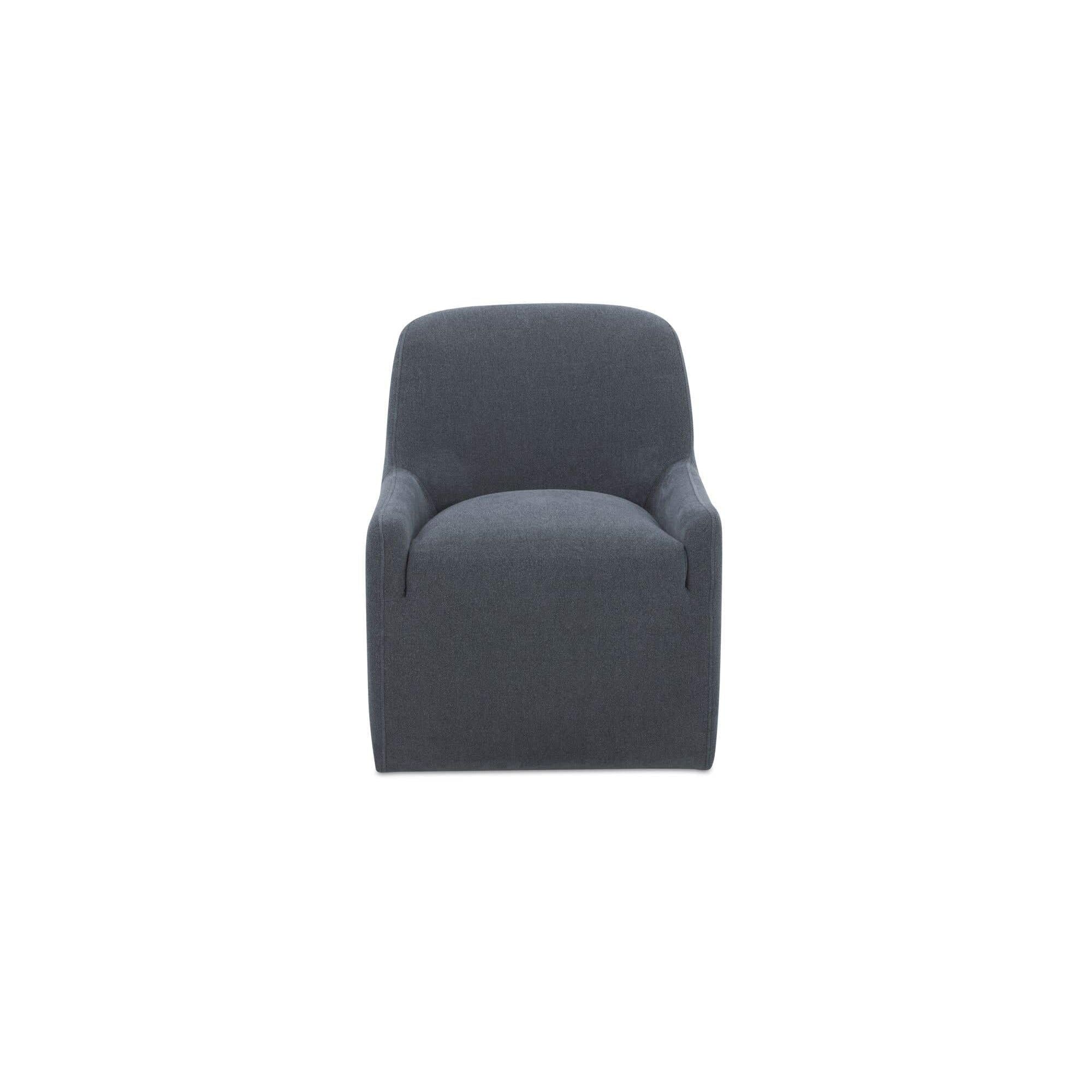 Moe's Home Maisie Rolling Dining Chair Slate Blue - Image 1
