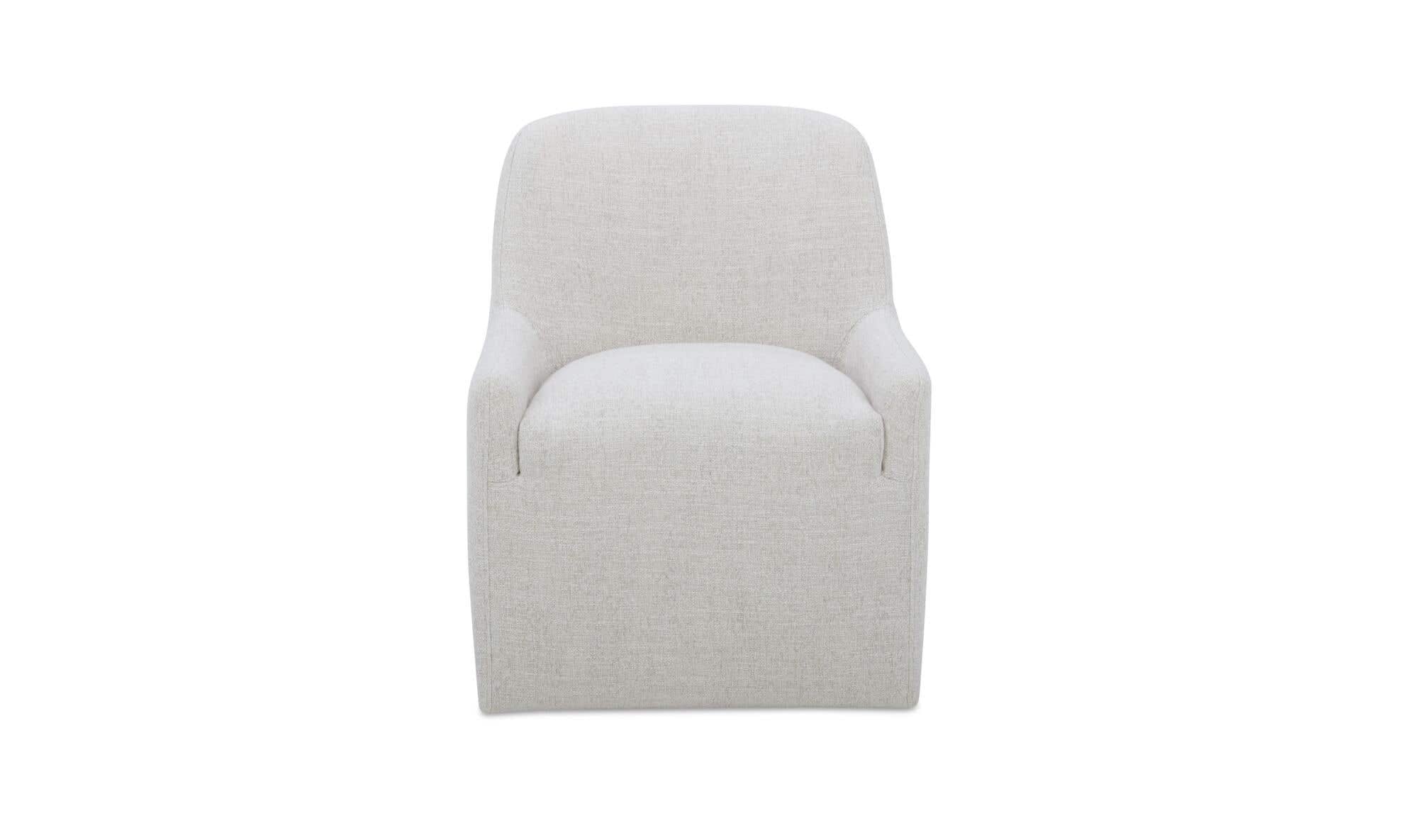 Moe's Home Maisie Rolling Dining Chair Flecked Oat - Image 1