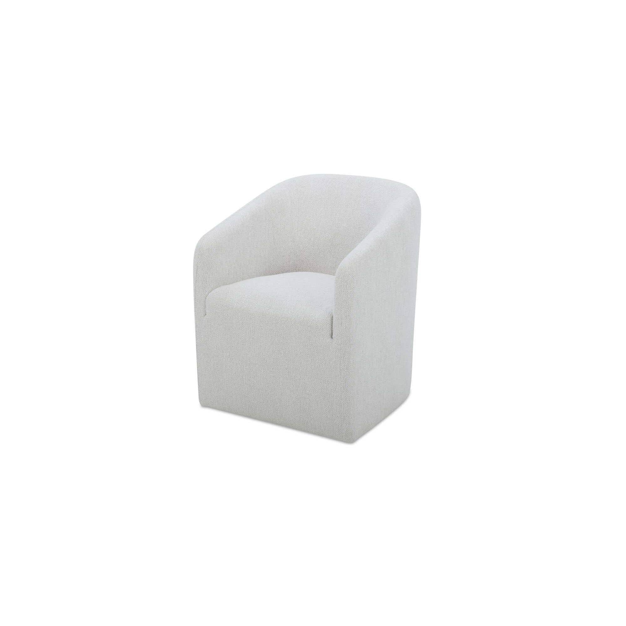 Moe's Home Sandy Rolling Dining Chair Off White - Image 3