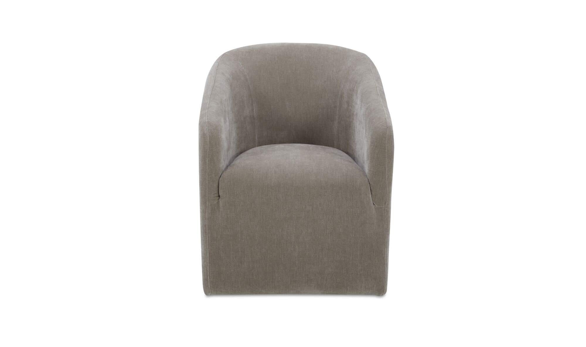 Moe's Home Sandy Rolling Dining Chair Taupe - Image 1