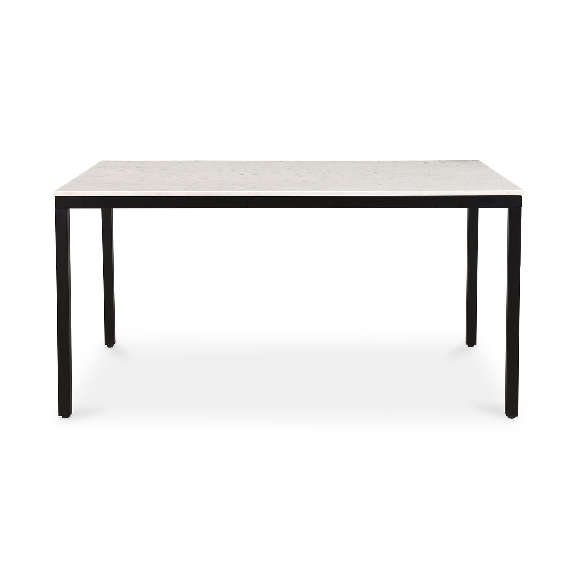 Moe's Home Parson Marble Small Dining Table White - Image 1