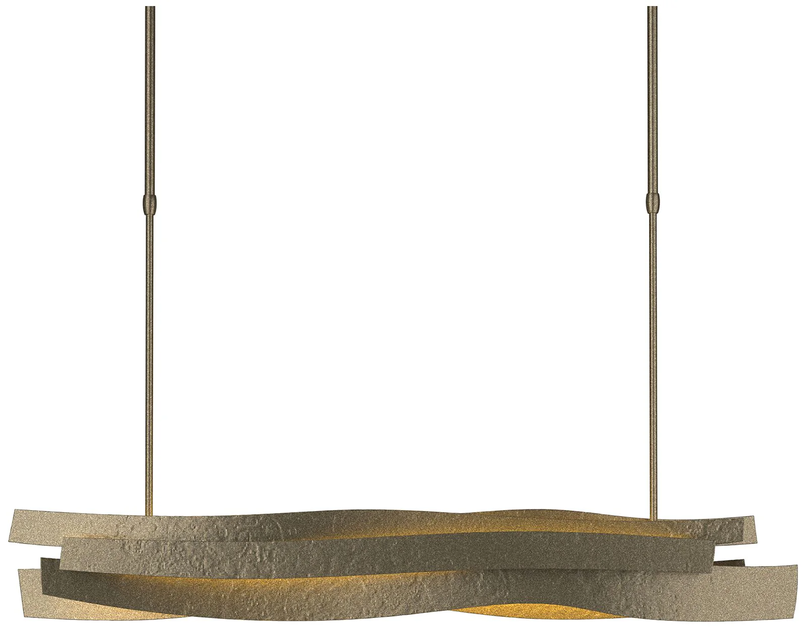 Landscape LED Pendant  - Soft Gold Finish - Standard Height - Image 1