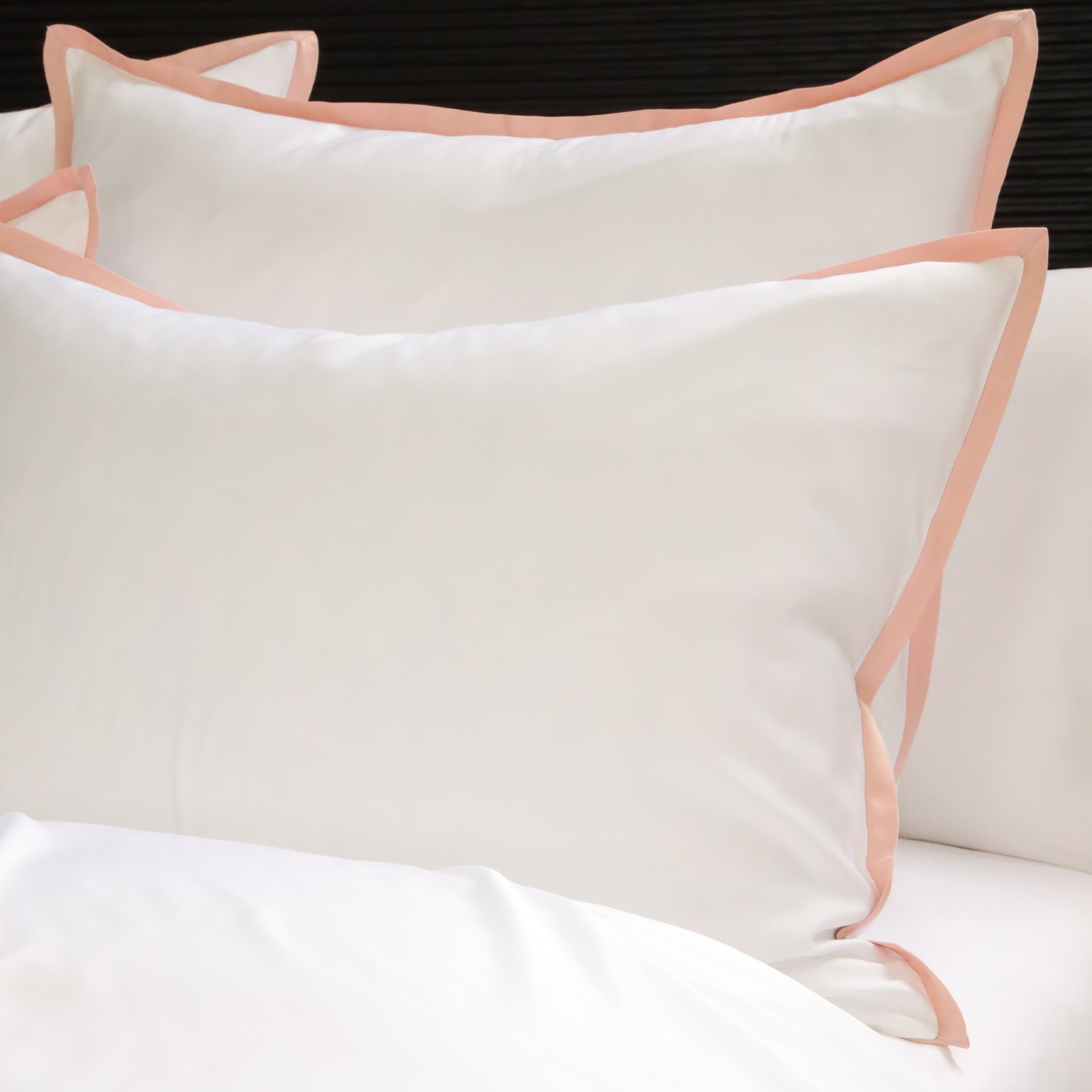 Pom Pom at Home Langston Bamboo Sateen Duvet Cover Set ~  Pink Flange ~ Available in Twin, Queen and King Sizes - Image 2