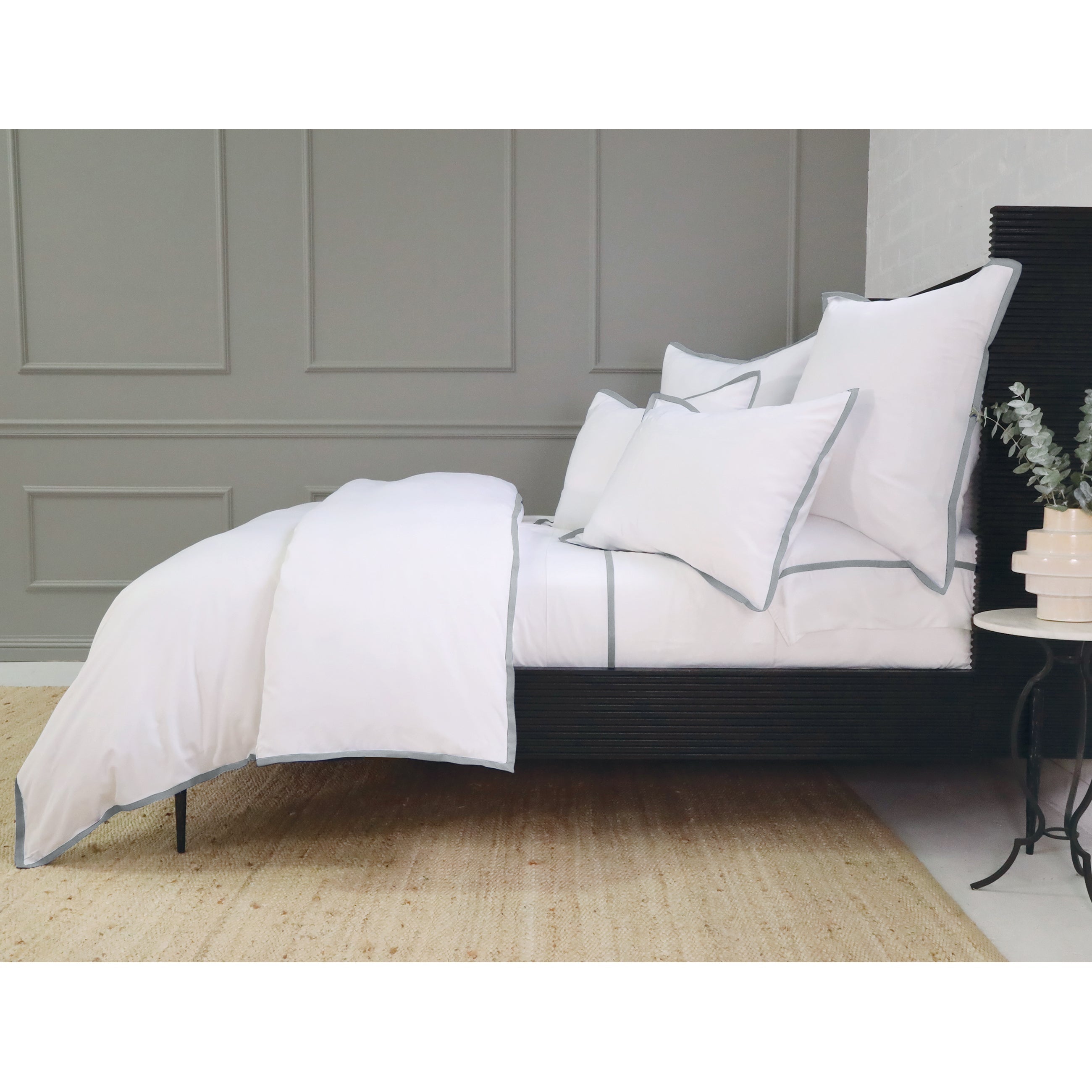 Pom Pom at Home Langston Bamboo Sateen Duvet Cover Set ~ Ocean Flange ~ Available in Twin, Queen and King Sizes - Image 3