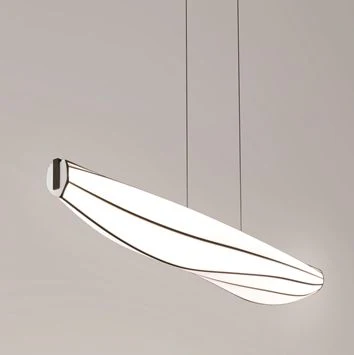 Lenis 64 1/2"W Dark Walnut LED Kitchen Island Light Pendant - Image 1