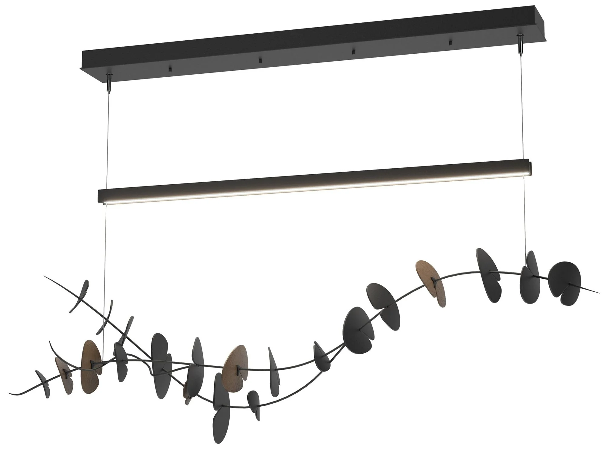 Lily LED Pendant - Black - Bronze - Image 1