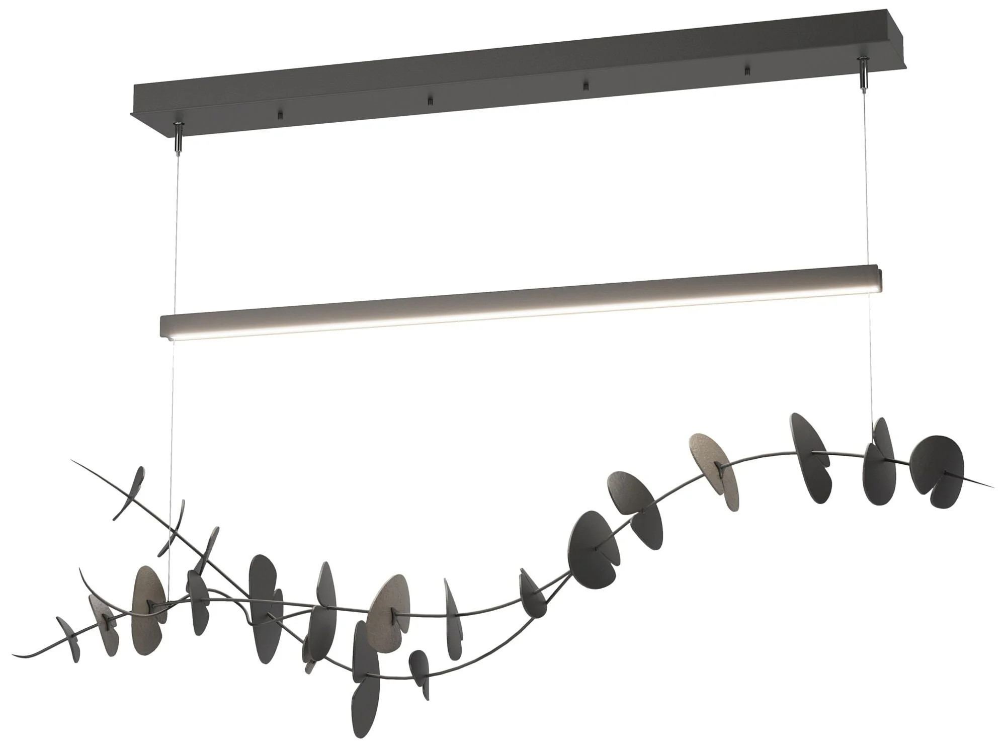 Lily LED Pendant - Black - Dark Smoke - Image 1