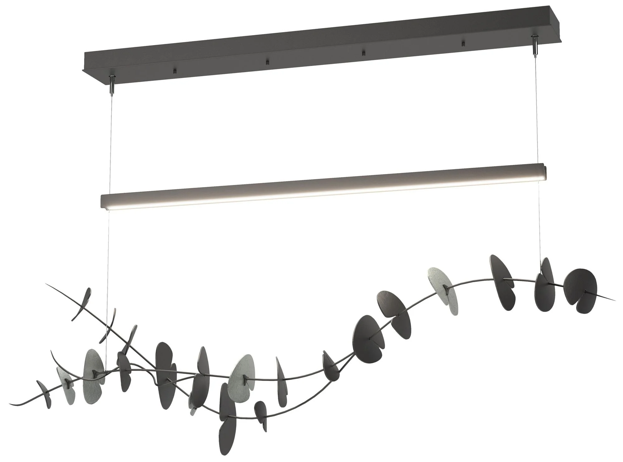 Lily LED Pendant - Black - Platinum - Image 1