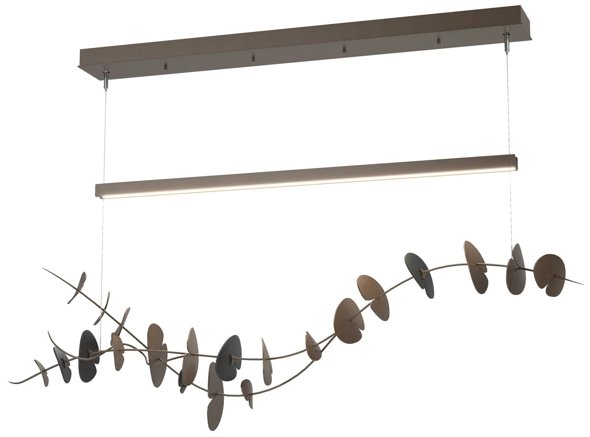 Lily LED Pendant - Bronze - Black - Image 1