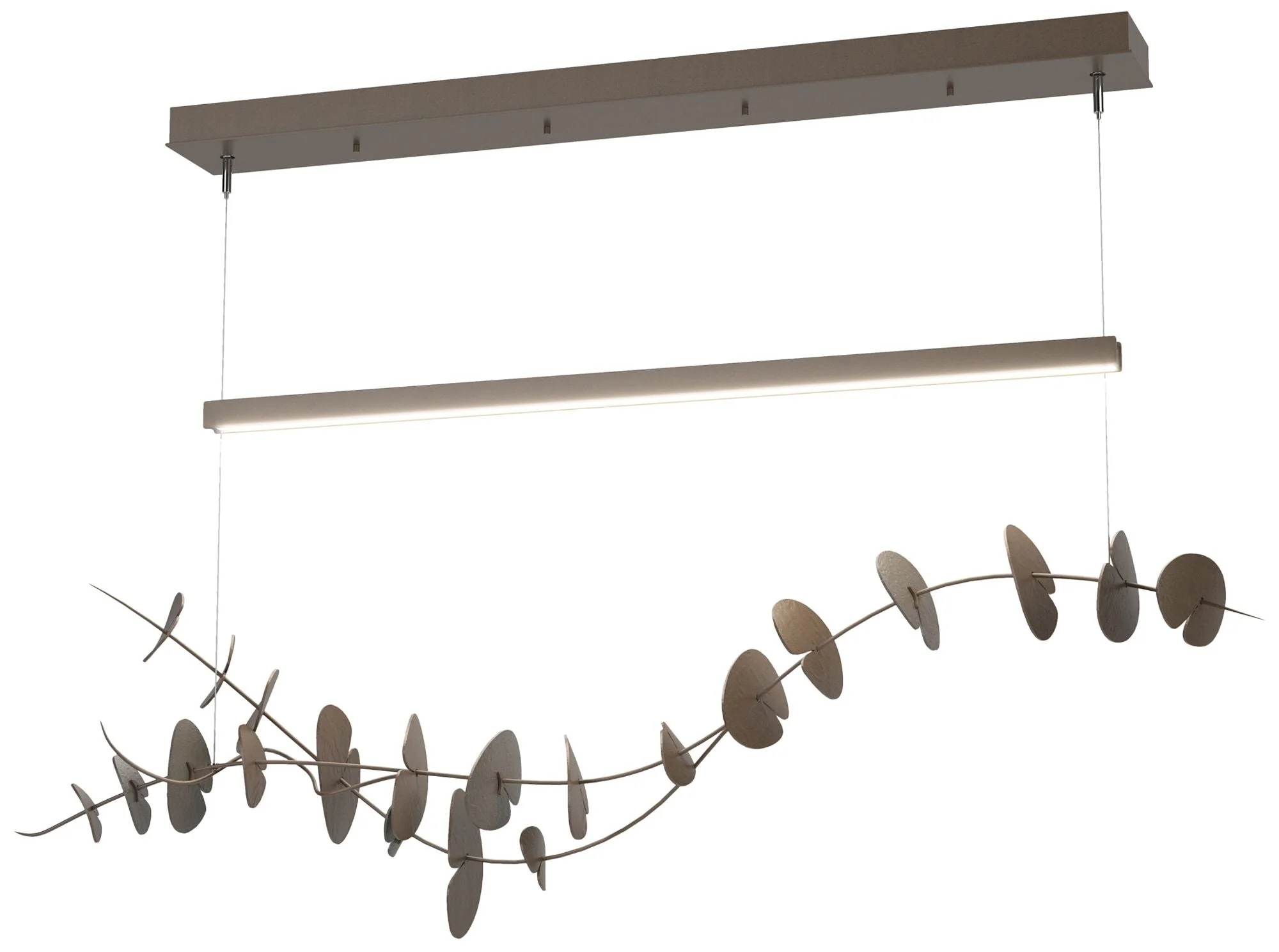 Lily LED Pendant - Bronze - Dark Smoke - Image 1
