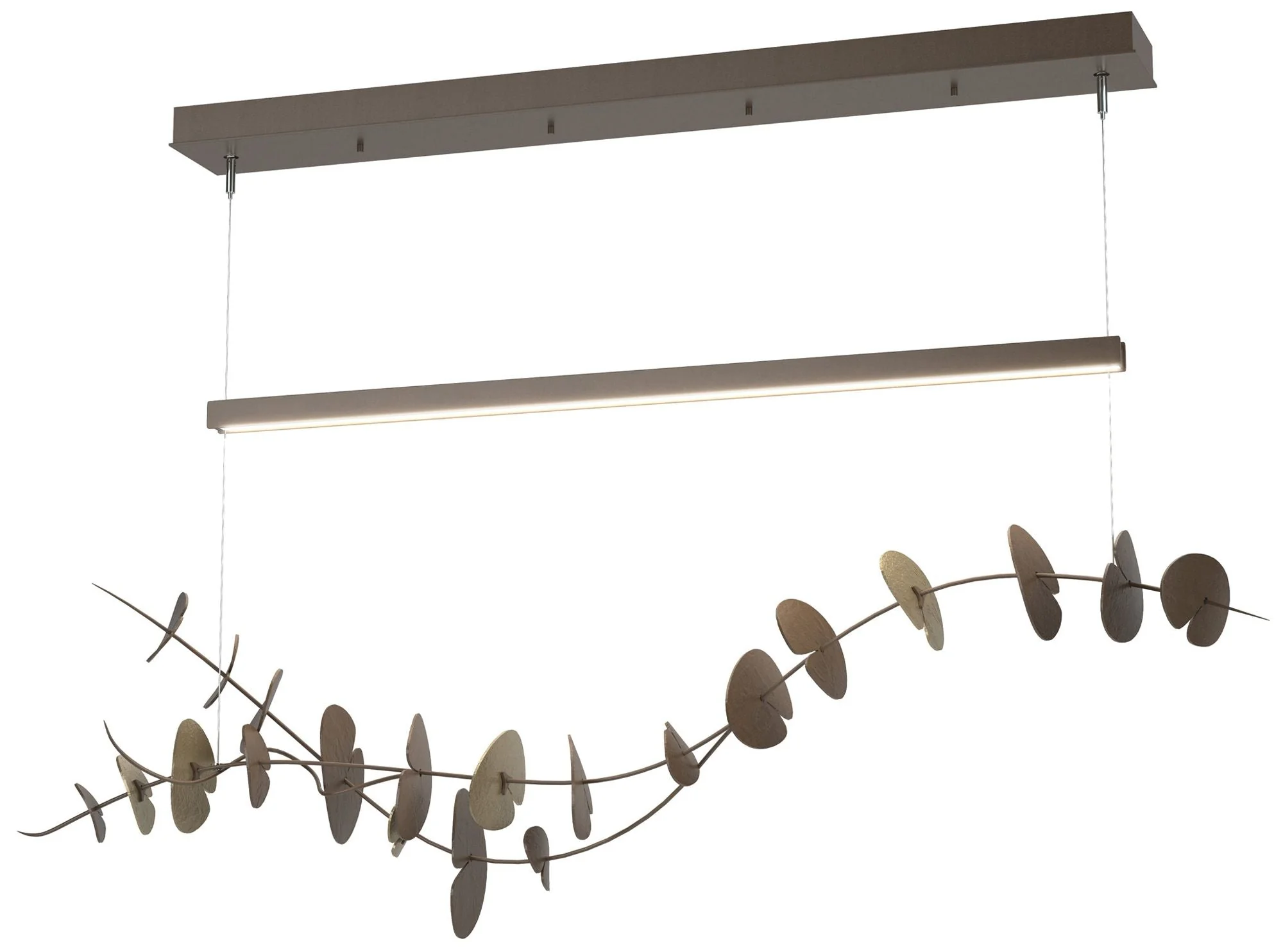 Lily LED Pendant - Bronze - Gold - Image 1