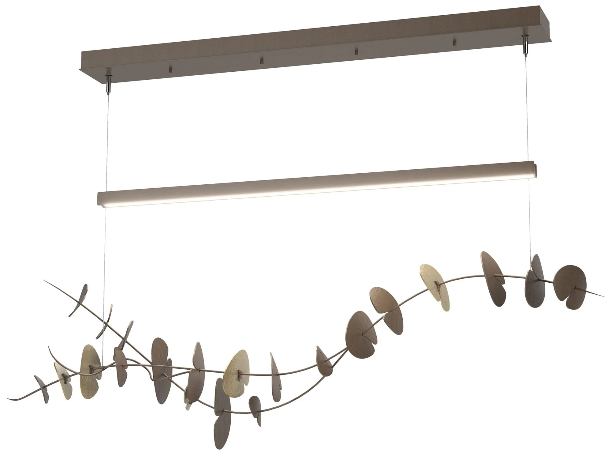 Lily LED Pendant - Bronze - Modern Brass - Image 1