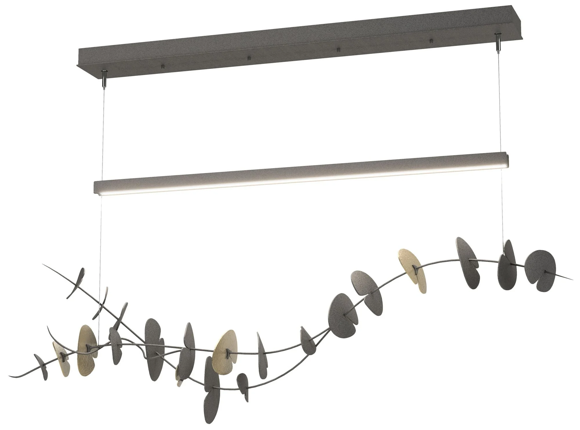 Lily LED Pendant - Iron - Modern Brass - Image 1