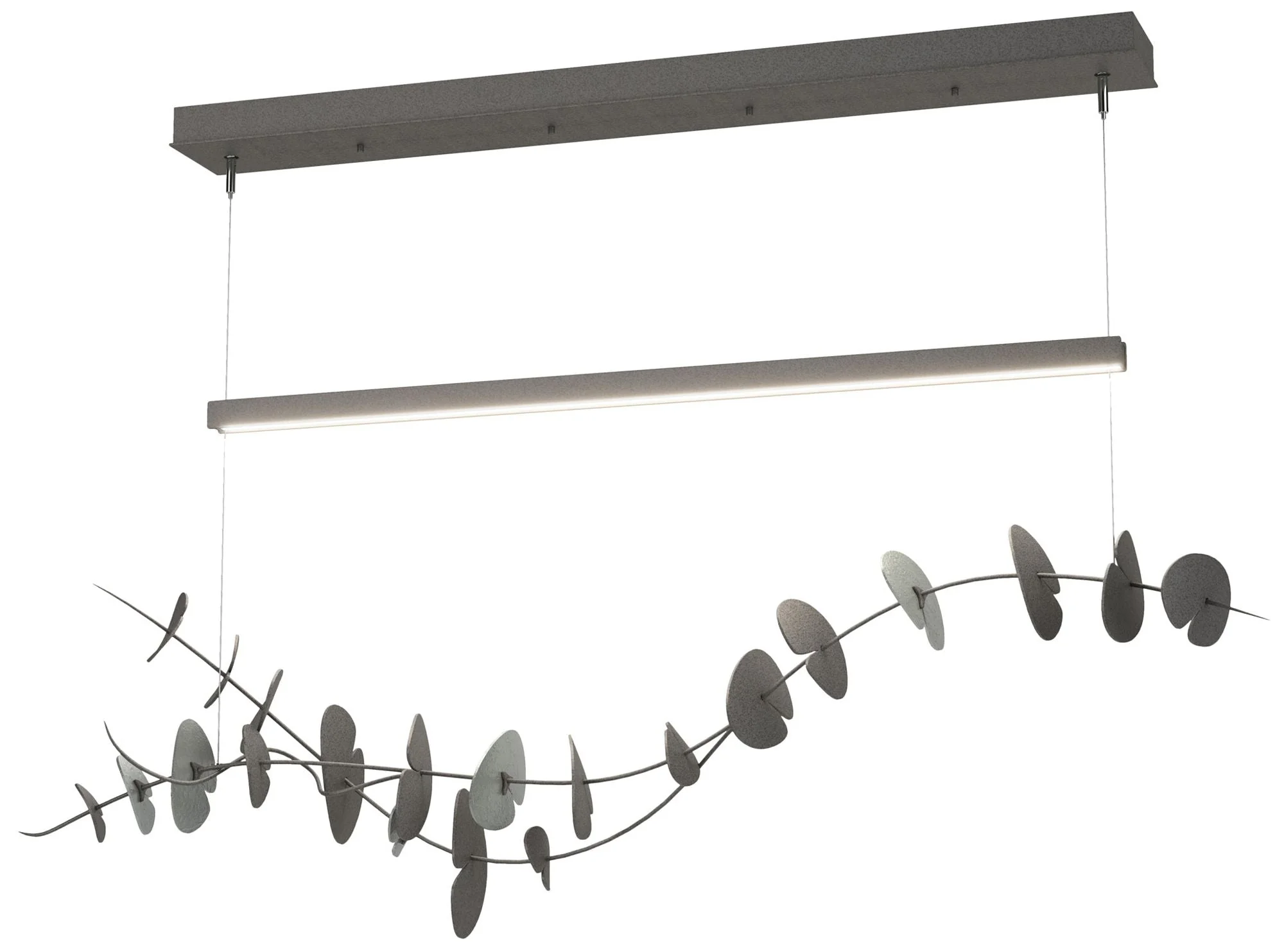 Lily LED Pendant - Iron - Platinum - Image 1