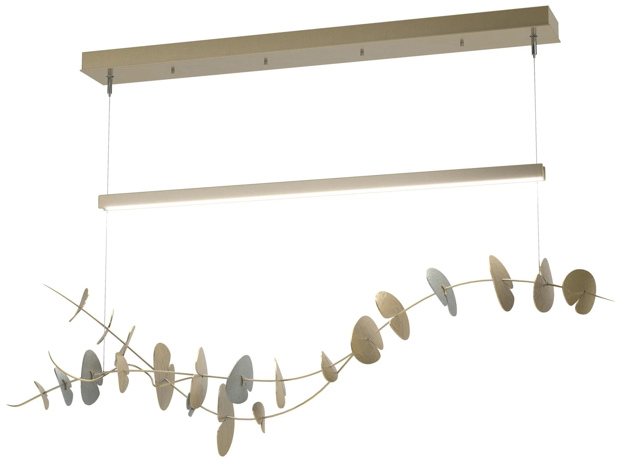 Lily LED Pendant - Modern Brass - Platinum - Image 1