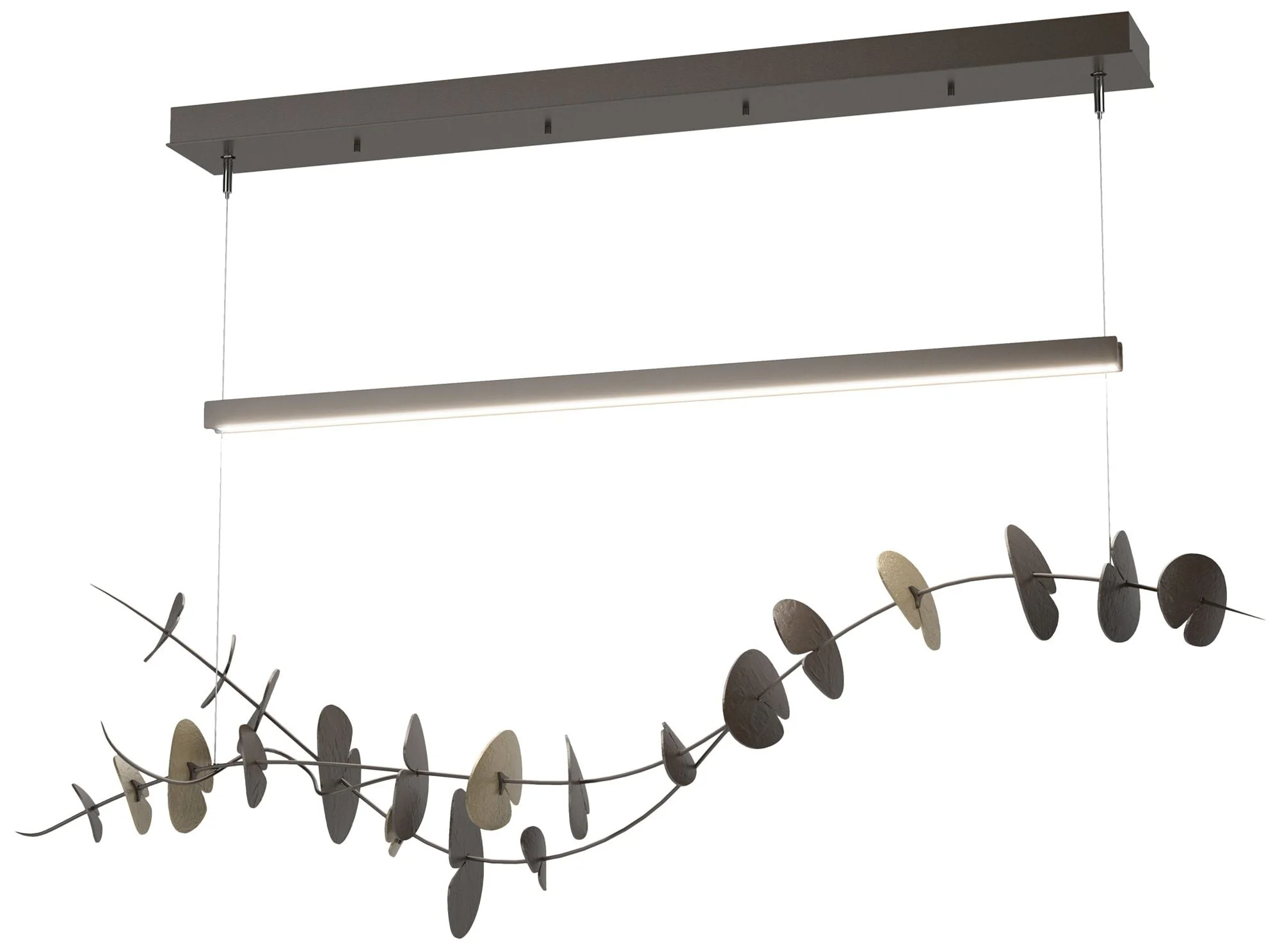 Lily LED Pendant - Oil Rubbed Bronze - Gold - Image 1