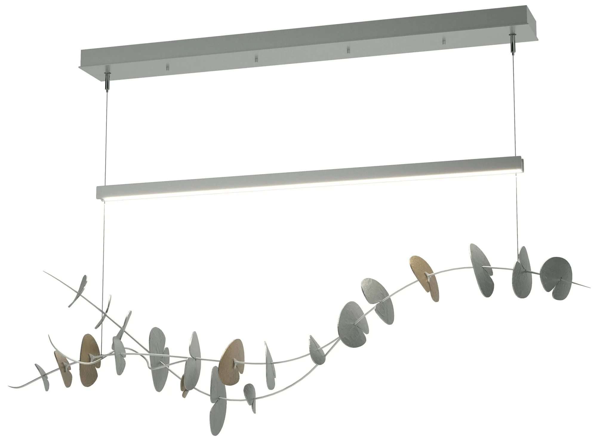 Lily LED Pendant - Platinum - Gold - Image 1