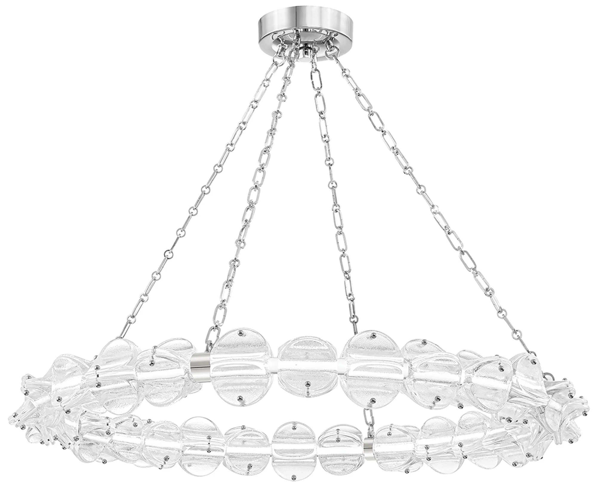 Lindley LED Chandelier Polished Nickel - Image 1