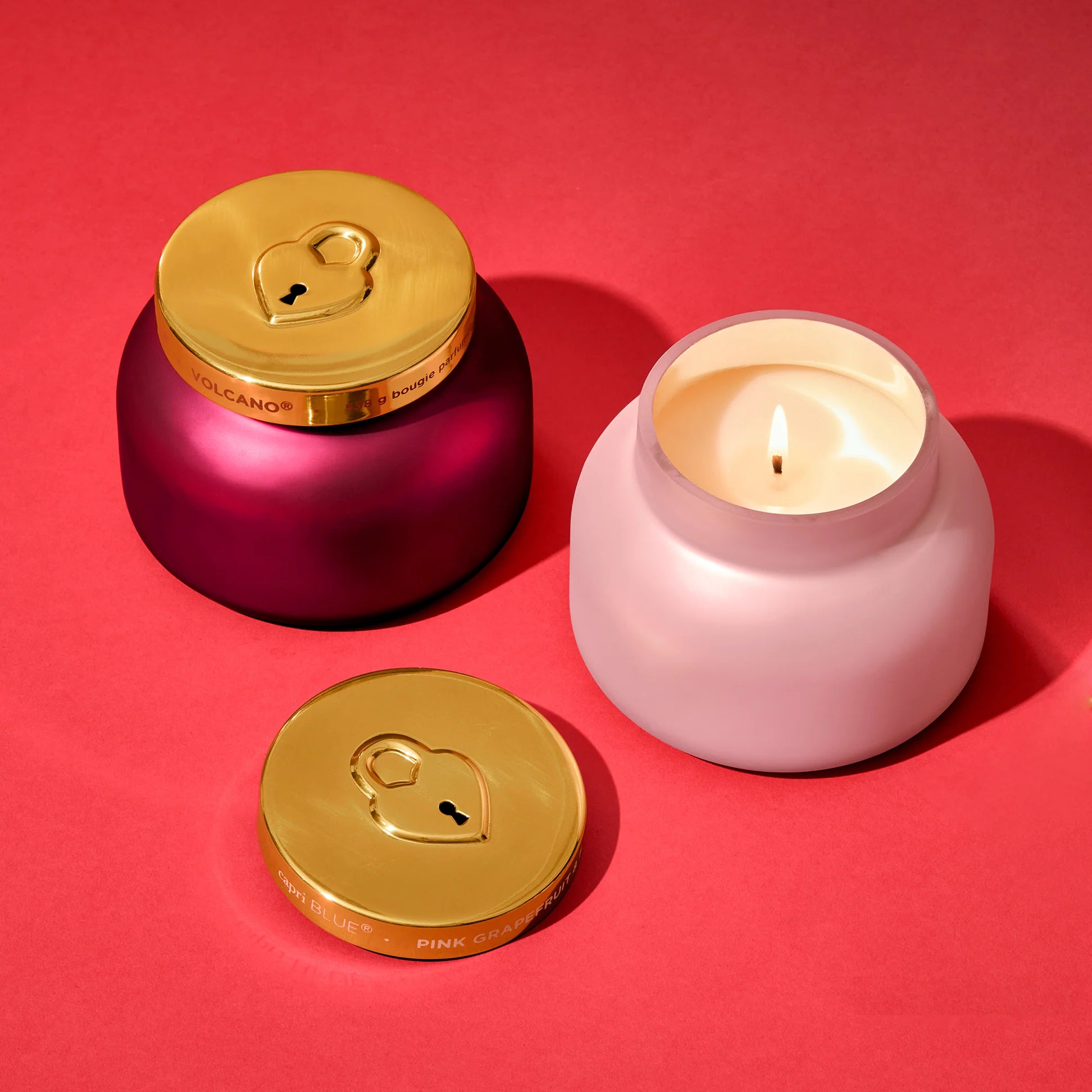 Capri Blue Locked in Love Duo ~ Volcano Signature Jar +  Pink Grapefruit & Prosecco ~ IN-STORE PURCHASE ONLY
