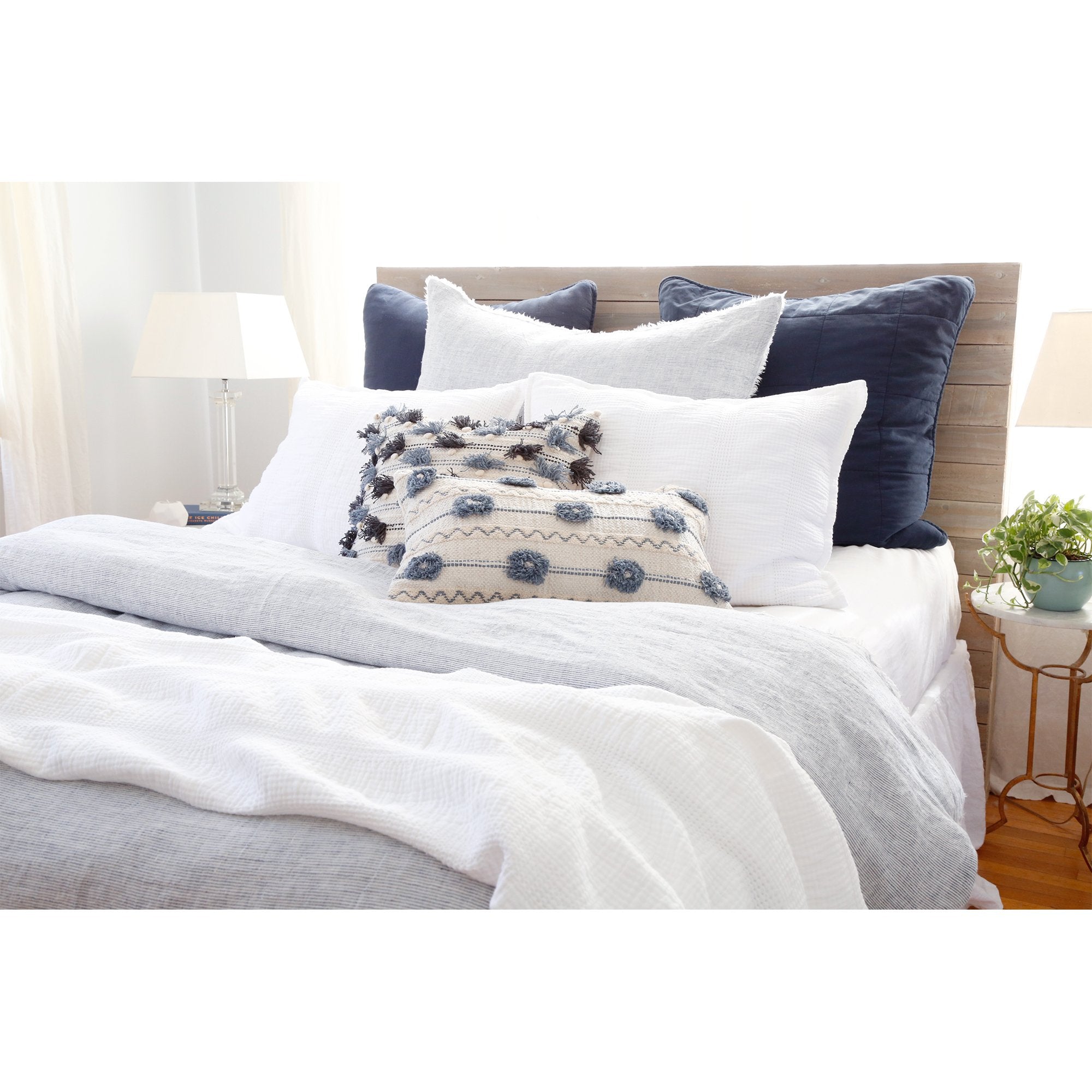 Pom Pom at Home Antwerp Navy Coverlet - Image 3