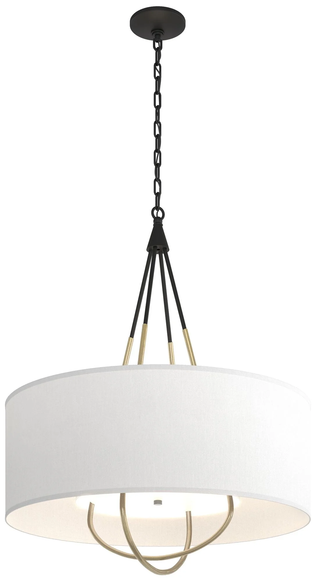 Loop Pendant - Black - Modern Brass - Anna Shade - Image 1
