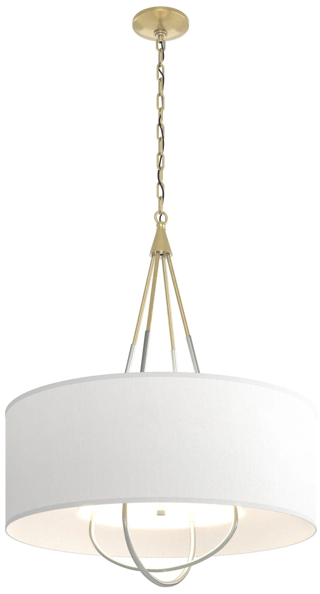 Loop Pendant - Modern Brass - Platinum - Anna Shade - Image 1