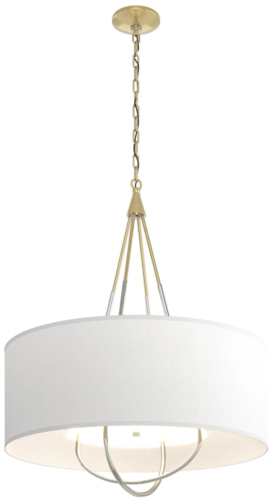 Loop Pendant - Modern Brass - Sterling - Anna Shade - Image 1
