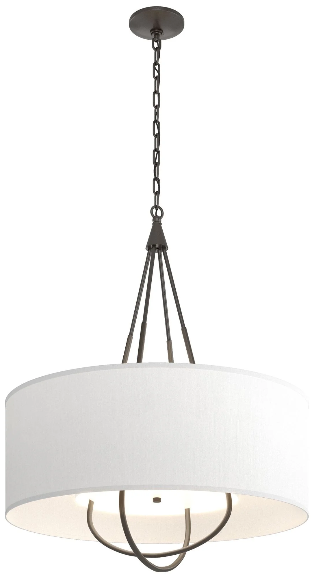 Loop Pendant - Oil Rubbed Bronze - Dark Smoke - Anna Shade - Image 1