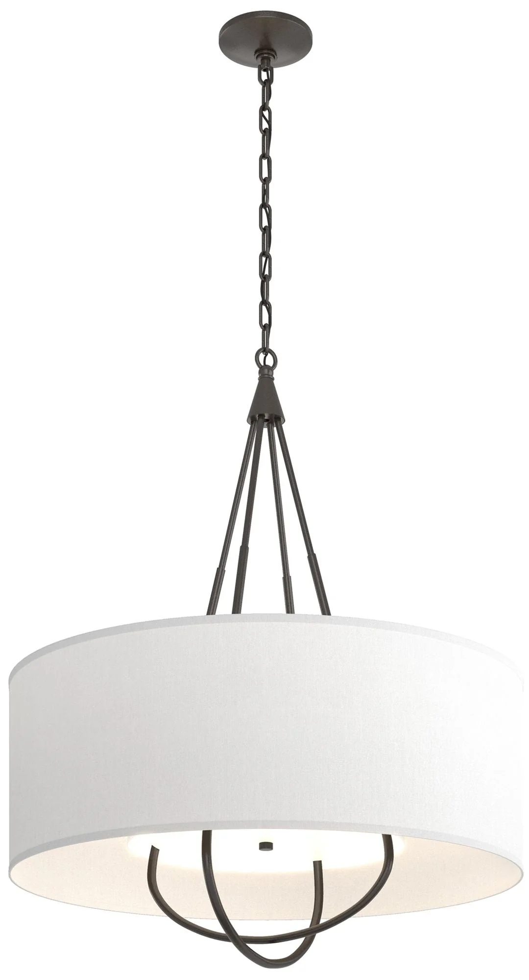 Loop Pendant - Oil Rubbed Bronze - Oil Rubbed Bronze - Anna Shade - Image 1