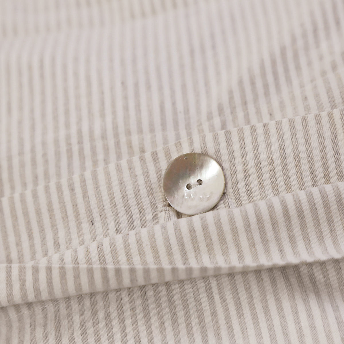 Pom Pom at Home Luke Natural Striped Duvet Cover and Pillow Shams ~ Available in Twin, Queen and King Sizes - Image 2