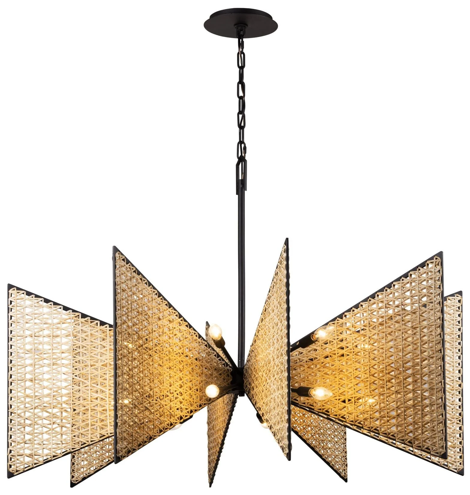 Machina 16-Lt Chandelier - Matte Black/Sulihiya - Image 1