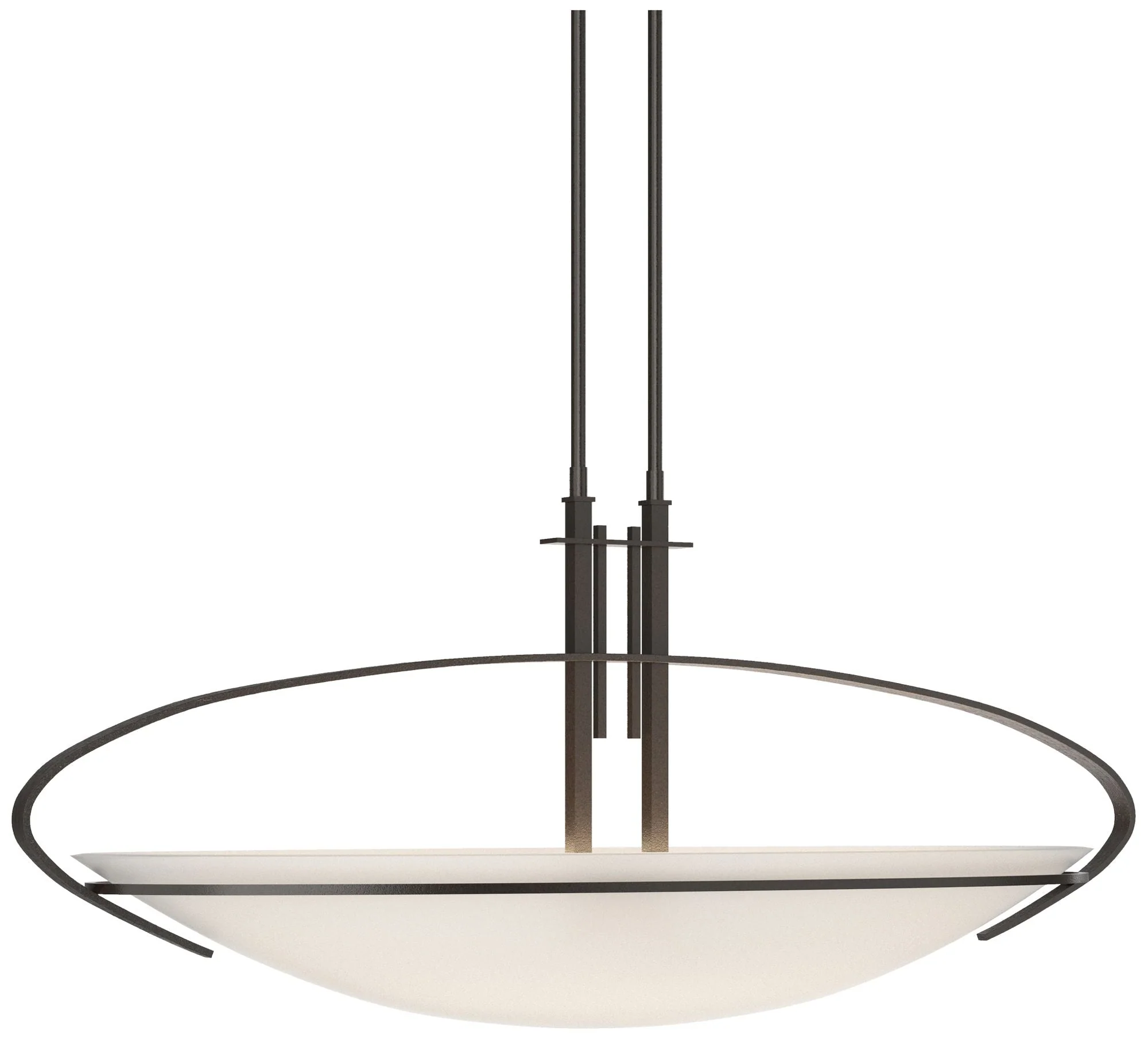 Mackintosh 32.5"W Oil Rubbed Bronze Standard Pendant w/ Opal Glass Sha - Image 1