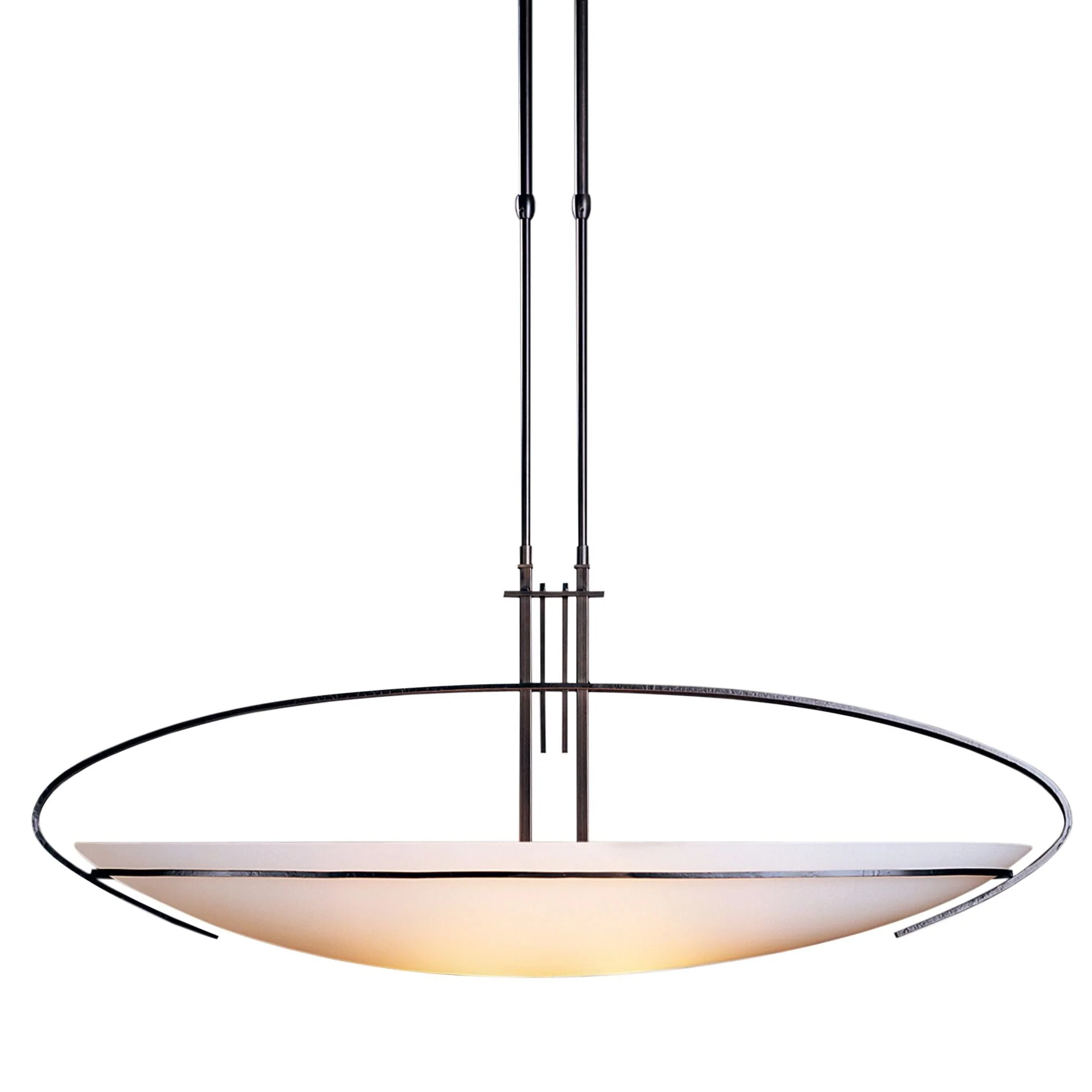 Mackintosh Large Pendant - Dark Smoke Finish - Opal Glass - Standard Height - Image 3