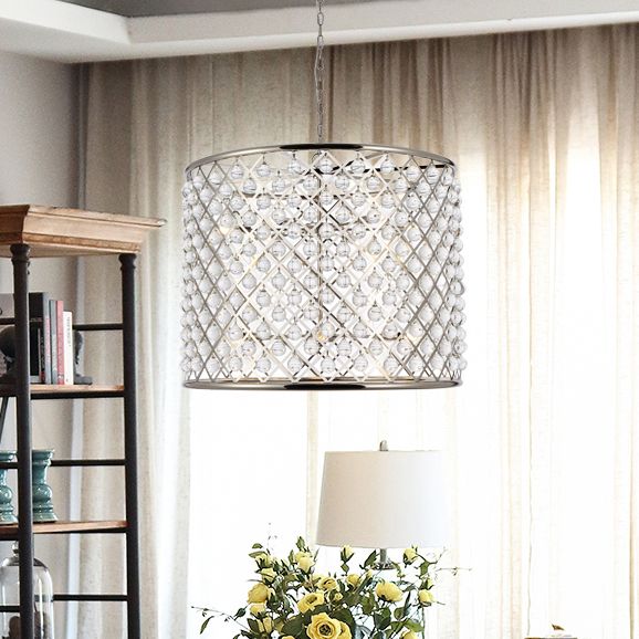 Madison 12 Light Polished Nickel Chandelier Clear - Image 1
