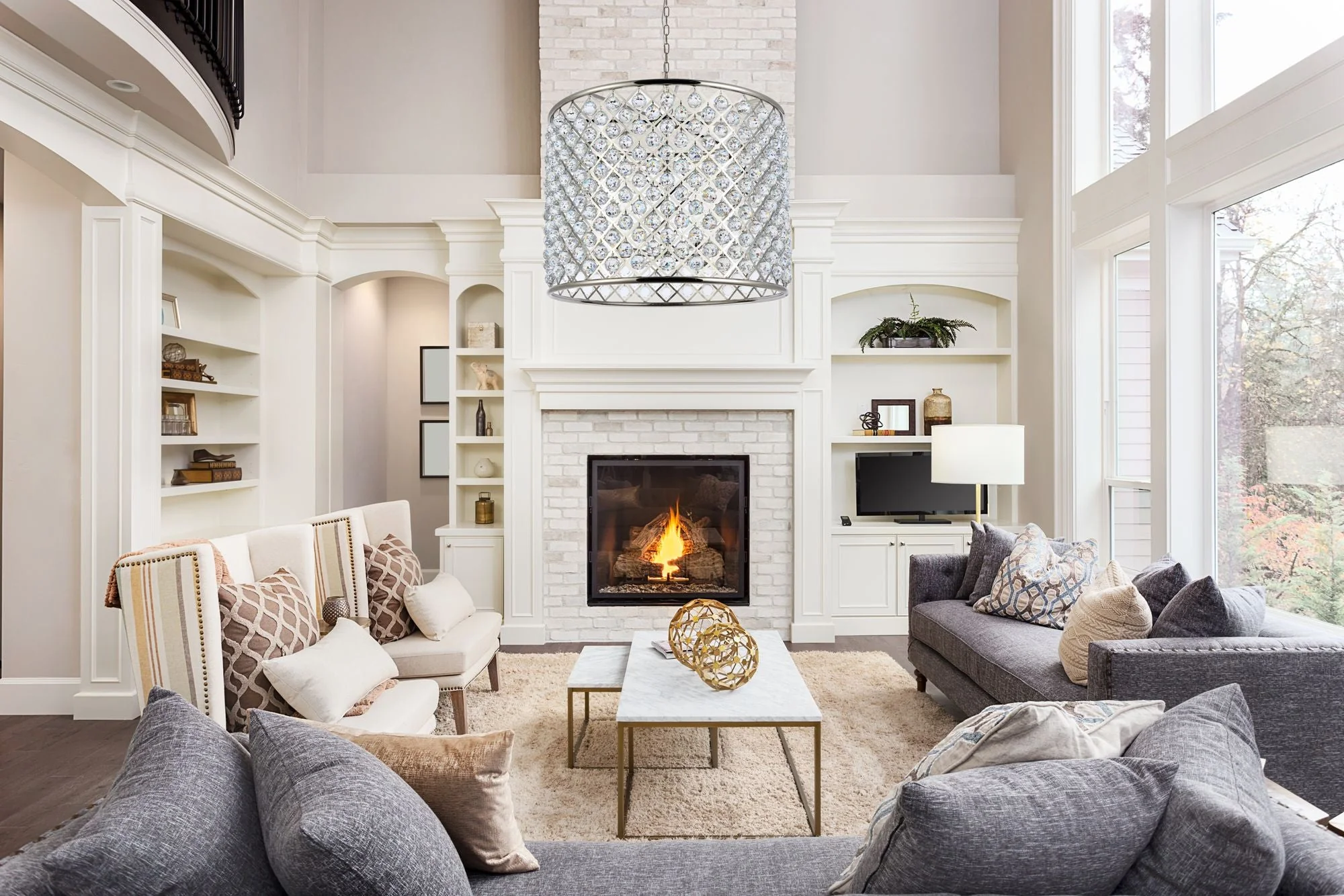 Madison 12 Lt Polished Nickel Chandelier Clear - Image 3