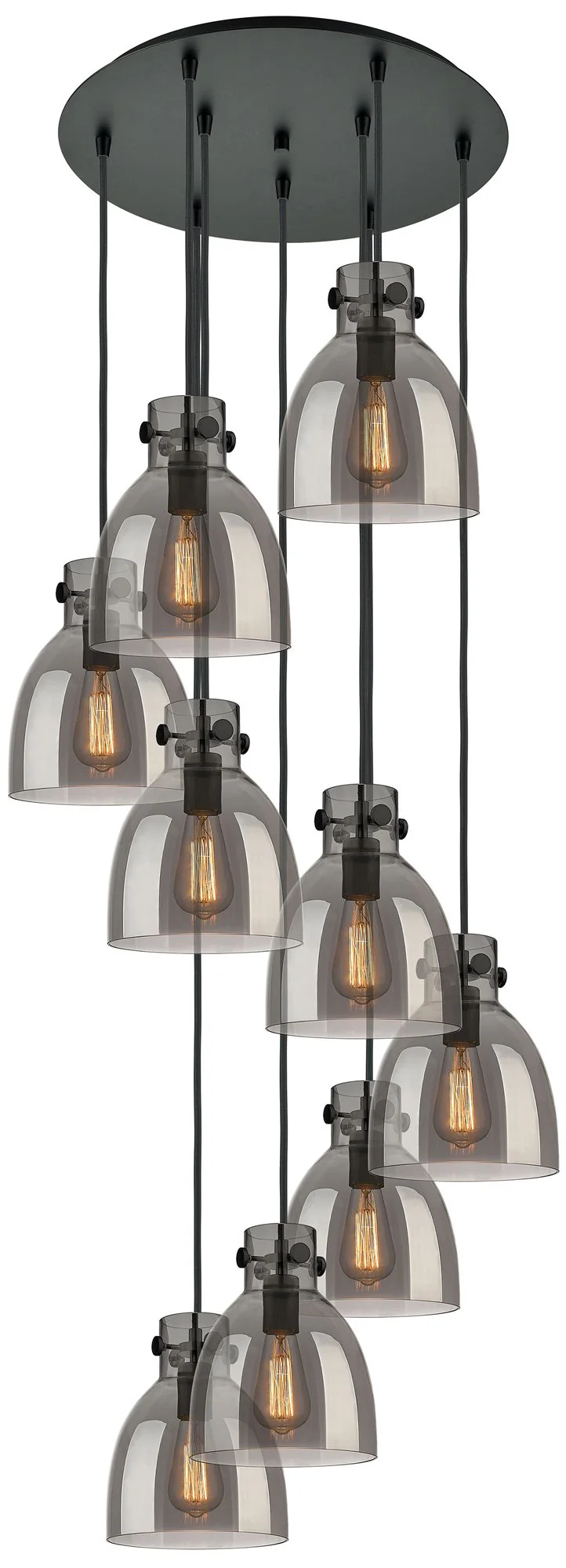 Malone 37.75"W 5 Light Brushed Satin Nickel Linear Pendant w/ Clear Sh - Image 1