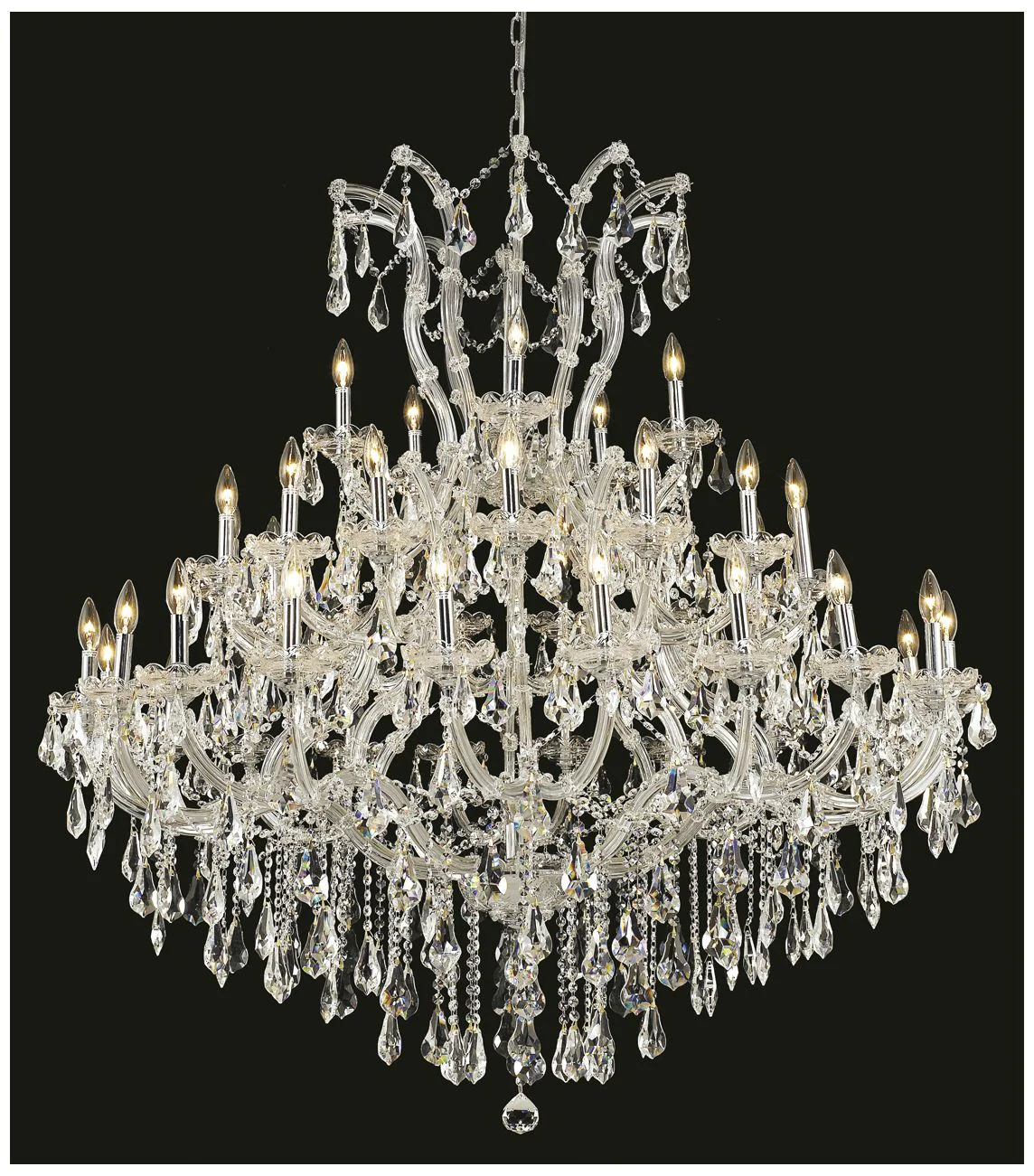 Maria Theresa 41 Lt Chrome Chandelier Clear - Image 1