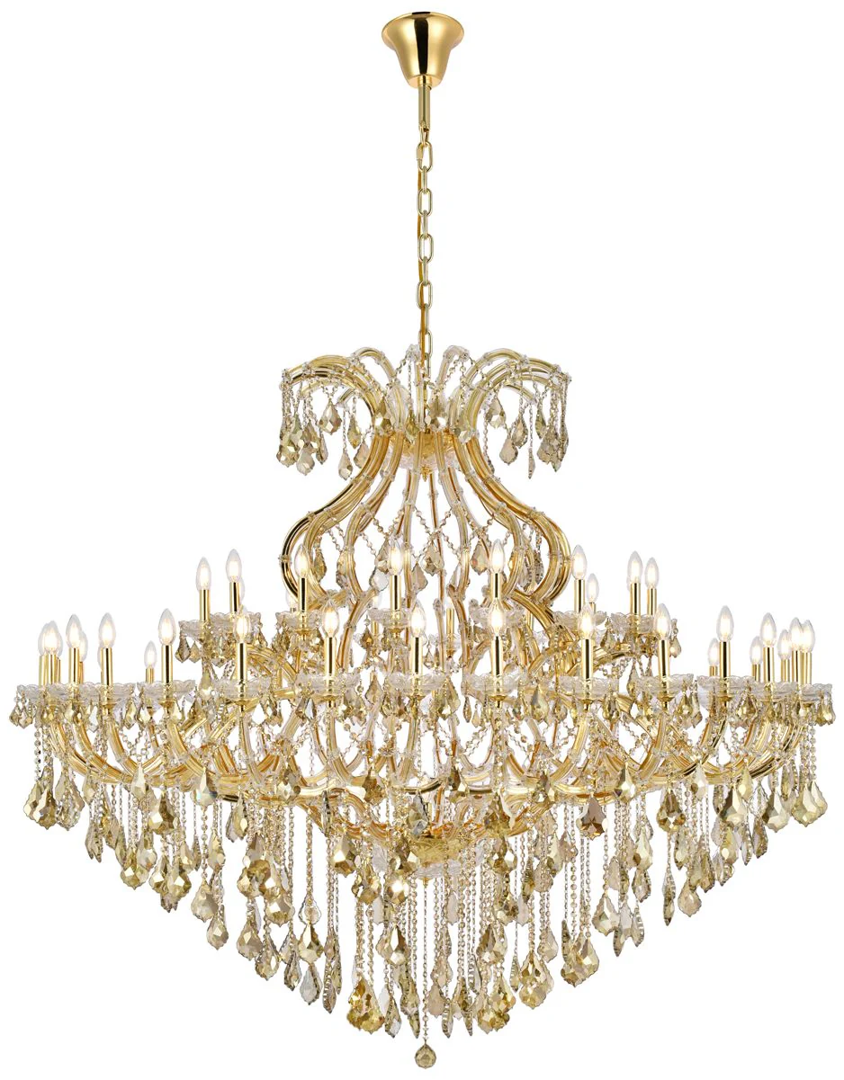 Maria Theresa 49 Lt Gold Chandelier Golden Teak - Image 1