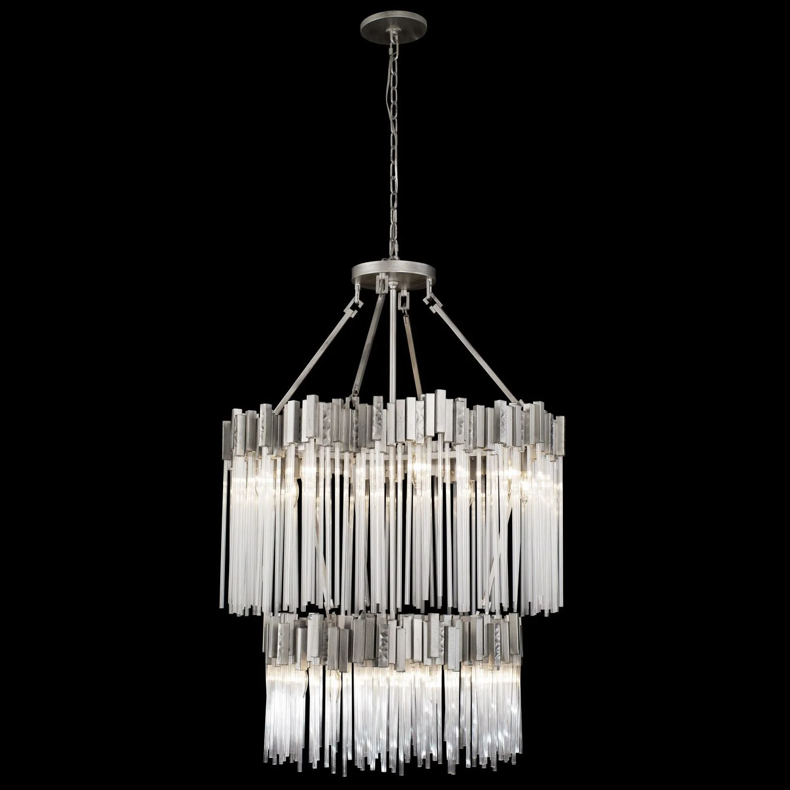 Matrix 14-Light Chandelier - Rainy Night - Image 1