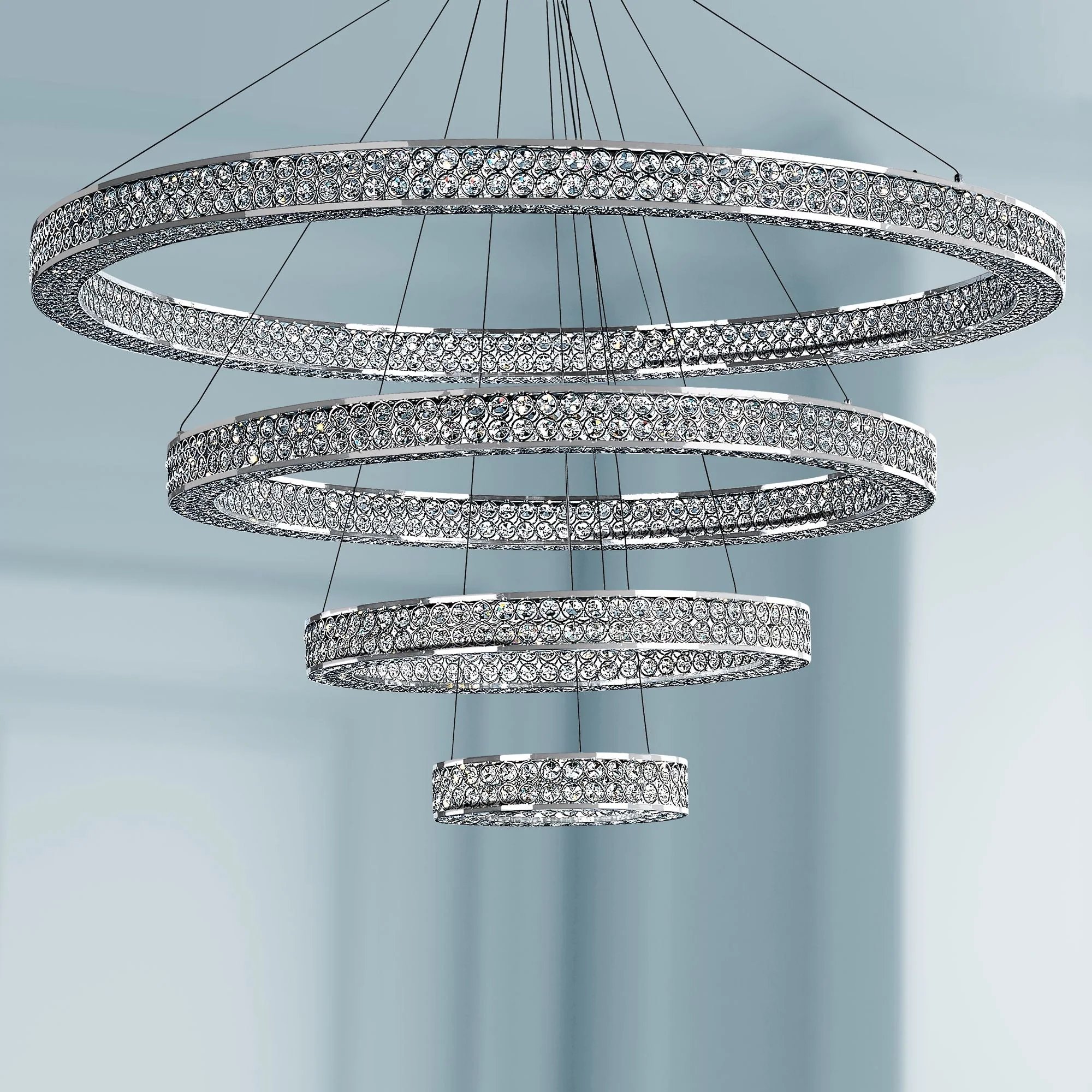 Maxim Eternity 39 3/4" Wide Chrome LED Pendant Light - Image 1