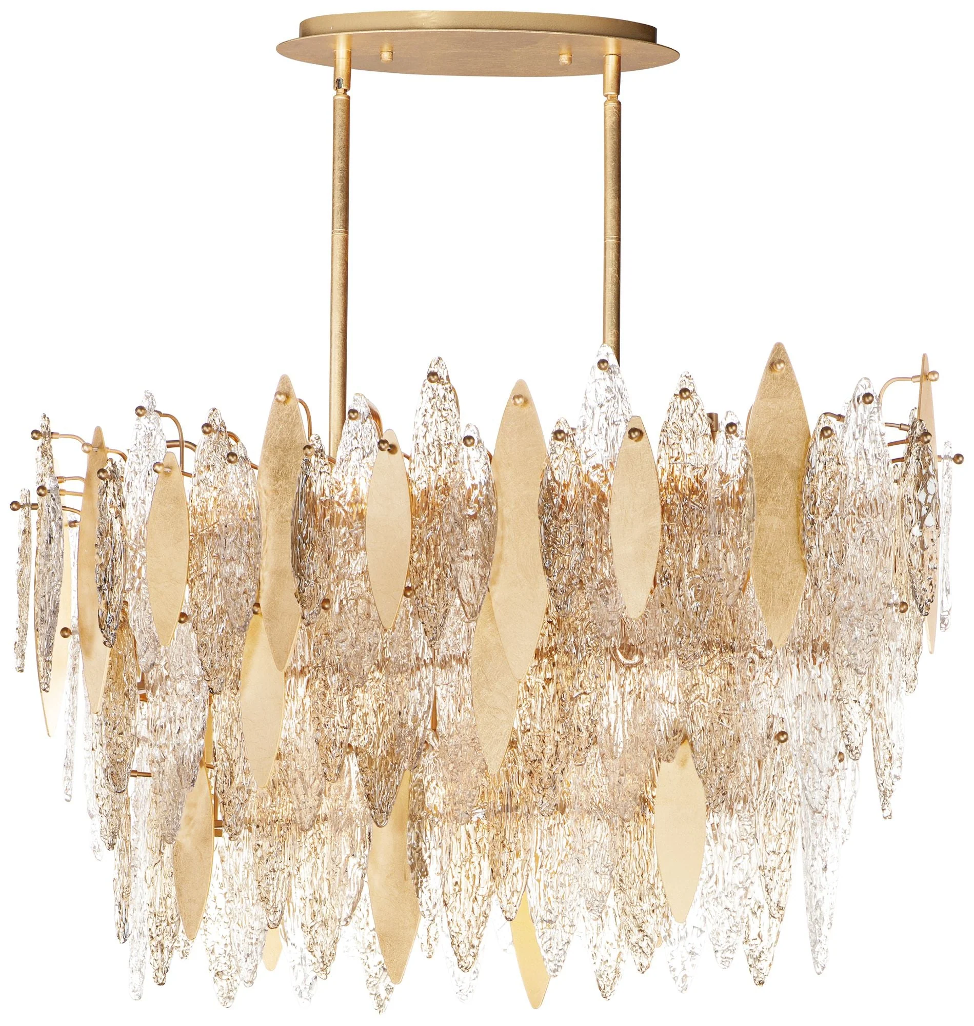 Maxim Majestic 39 1/2"W Gold Leaf Island Pendant Chandelier - Image 2