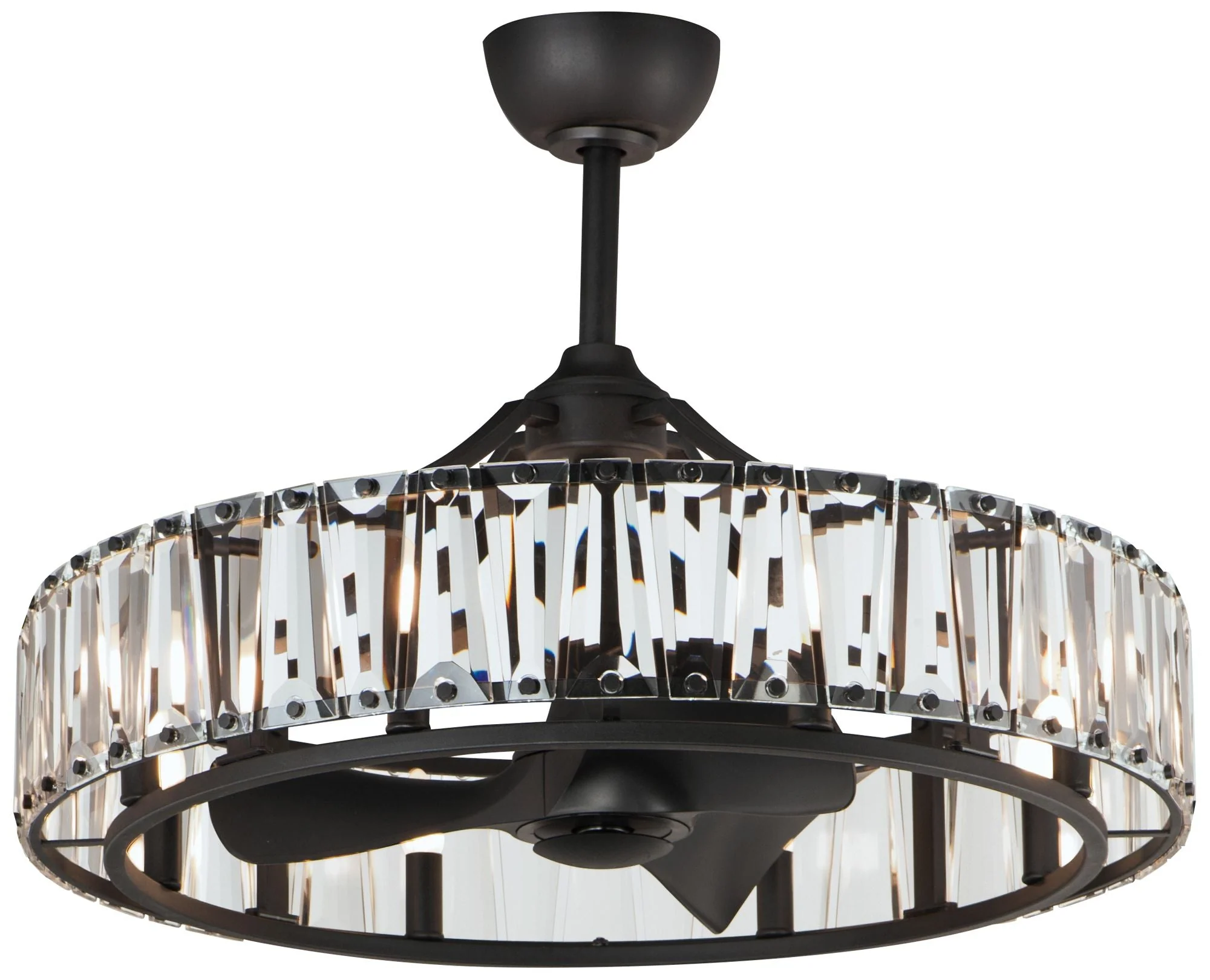Maxim Odeon 32 3/4" Wide Black 8-Light WiFi-Enabled LED Fandelight - Image 1