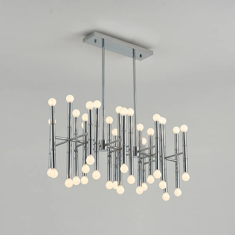 Modeen design simple style beautiful chrome 42 lights chandelier - Image 1