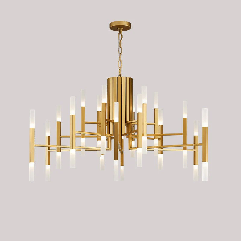 Modeen design simple style beautiful gold 36 lights chandelier - Image 1